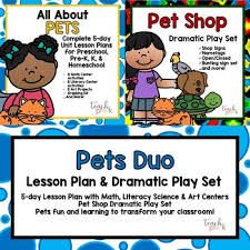 Printable kindergarten activities for math are simple and interactive, making it easier and more fun for these young learners to understand the subject. Pet Shop Dramatic Play Worksheets Teaching Resources Tpt