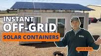 Solar + Battery Powered Shipping Container Tour |Off Grid Tiny Home,  Office, Farm Storage| 20 & 40ft