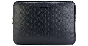 Gucci Leather Computer Case In Blue For Men Lyst Shop men's messenger and shoulder bags, including leather styles at gucci.com. gucci blue computer case for men
