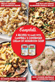 It can also be made into soup, or. Campbell S Condensed Cream Of Mushroom Soups In 2020 Campbells Soup Recipes Soup Recipes Cambells Recipes