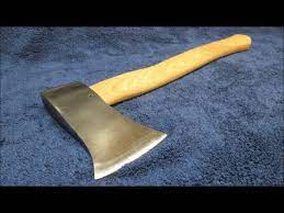 Custom Hatchet Made From A 12 Harbor Freight Axe Part 2 Youtube