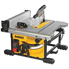 Dewalt 15 Amp Corded 8 1 4 In Compact Jobsite Tablesaw Dwe7485 The Home Depot In 2020 Portable Table Saw Table Saw Workbench Table Saw Accessories