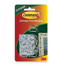 3m Command Outdoor Light Clips Set Of 16 Bed Bath Beyond