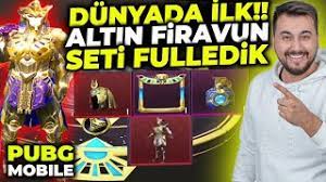 Dunyada Ilk Altin Firavun Zirh X Fulledim Pubg Mobile Youtube