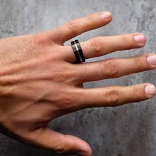 Men's wedding bands & rings. Men S Rose Gold Wedding Bands Rings Modern Gents Trading Co