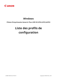 Cette page recense les différentes pages de documentation dédiées à l'installation d'imprimante canon. Canon I Sensys Lbp223dw User Manual Manualzz