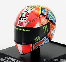 Helm wajib digunakan tak terkecuali oleh para pembalap yang berlaga di sirkuit. Minichamps 315110066 Masstab 1 10 Agv Casco Helmet Gp Valencia Motogp 2011 Valentino Rossi Various