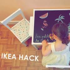 Customisation De La Table Ikea Latt Hack Ikea Decoration Pour Chambre D Enfant Decoration Chambre Idee Deco Originale Ikea Latt