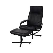 90 Off Kebe Kebe Danish Leather Lounge Chair And Footstool Chairs