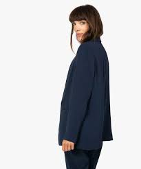 A blazer, a sports coat. Veste Femme Sans Fermeture Avec Grand Col Gemo