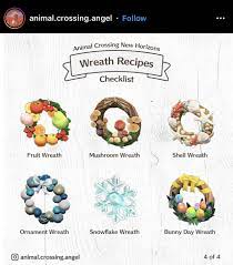 Pin By Violet Light On Animal Crossing Shell Wreath Fruit Wreath Snowflake Wreath