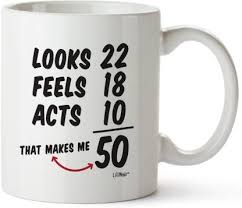 One of the best 50th birthday gift ideas for men who have been all over the world is this awesome decanter set! Devron 50th Birthday Gifts For Women Fifty Years Old Men Gift Happy Funny 50 Mens Womens Womans Wifes Female Man Best Friend Ceramic Coffee Mug Price In India Buy Devron 50th