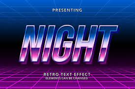 The 80s created a unique art style from the future. 3d Retrowave Futuristic Editable Text Effect Retro Text Text Effects Retro Waves