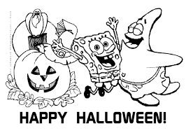 Spongebob Patrick Halloween Coloring Page Halloween Coloring Pages Halloween Coloring Pages Printable Free Halloween Coloring Pages