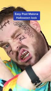 How to become Post Malone FAST! 😍 #31daysofhalloween #halloweenmakeup  #halloween #fyp #halloween2020 #learnontiktok #foryou