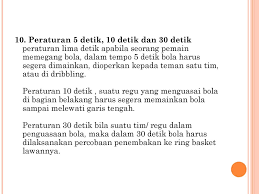 Peraturan permainan bola basket perlu diperhatikan oleh setiap pemain. Permainan Bola Basket Ppt Download