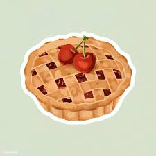 Hand Drawn Vectorized Cherry Pie Sticker With A White Border Free Image By Rawpixel Com Aew How To Draw Hands Bakery Menu Pie Drawing