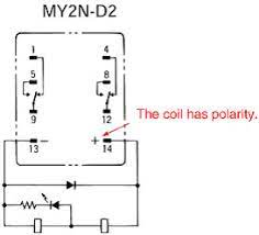 Omron ly2 relay wiring diagram wiring schematic diagram. General Purpose Relay Polarity Of Coil Voltage Faq Indonesia Omron Ia