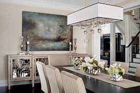 Mirrored buffet cabinet with three doors. Dining Room Buffet With Mirror Above Novocom Top