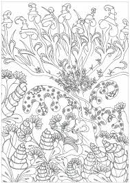 Find difficult coloring for adults 100% jungle and forest,. Enchanted Forest Jungle Forest Adult Coloring Pages