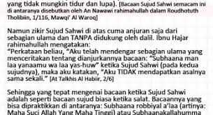 Jika seseorang terlanjur salam, namun ternyata masih memiliki kekurangan raka'at, maka hendaklah ia menyempurnakan kekurangan. Bacaan Sujud Sahwi Archives Nasihat Sahabat