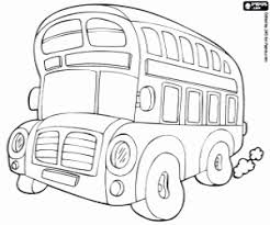 Ausmalbilder Eine Typische Bus Von London Zum Ausdrucken