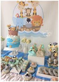 Betallic noahs ark cute and cuddly jungle animal latex welcome baby baby shower. Arca De Noe Birthday Party Ideas Photo 1 Of 25 Noahs Ark Baby Shower Baby Shower Decorations For Boys April Baby Shower