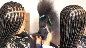 Pre Part Method For Knotless Braids Easier And Faster Start To Finish Youtube Easy Braids Box Braids Tutorial Braids