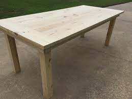 This Is A Simple Farm Table With Breadboards Built With 2x And 1x Material I Used A Planer Join Diy Farm Table Build A Farmhouse Table Farmhouse Table Plans