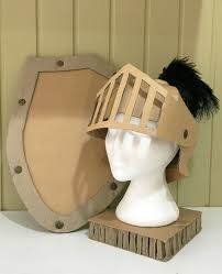 Breastplate, axe, shield, and dagger. Helmet Cardboard Knight Helmet Pattern