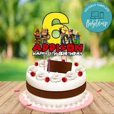 ► please like and subscribe : Roblox Birthday Cake Topper Template Printable Diy Bobotemp