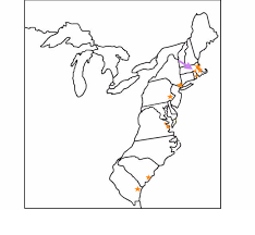 13 Colonies Map Without Names 13 Colonies, Cities, Rivers, And Mountains Quiz - By Team5K