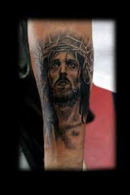 Tatuajes de jesus en el brazo. Arm Jesus Religios Tattoo Von Alans Tattoo Studio
