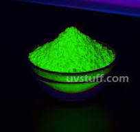 green Invisible fluorescent pigment
