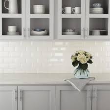 Kitchen backsplash inspirations kitchen design small kitchen. American Olean Starting Line Gloss White Glazed Ceramic Wall Subway Tile Common 3 In X 6 In Actual 3 In X 6 In Lowe S Canada