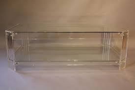 Acrylic coffee table the odd chair company. Lucite And Glass Rectangular Coffee Table