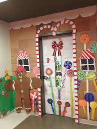Porte De Classe Wreath Decor Candy Christmas Tree Door Decorations