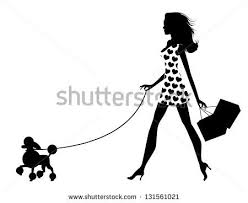Silhouette De Poodle Recherche Google Dog Silhouette Girl And Dog Dog Walking