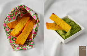 Place the chips on a large baking tray, brush with olive oil, then finish with a generous sprinkling of polenta. Baked Polenta Chips Recipe Chew Town Food Blog