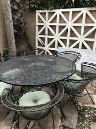 This set includes 2 captain chairs, 2 armless dining chairs, a bench and table that are perfect for entertaining. Wrought Iron Patio Furniture Set Ebay