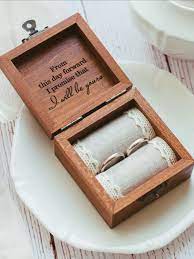 Dark Wedding Ring Box With Engraved Love Wooden Etsy In 2020 Custom Ring Box Wedding Ring Box Wooden Ring Box
