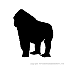 Our permanent vinyl is waterproof (washable) and resistant to uv rays, fading, and tearing. Gorilla Silhouette Wall Decals Safari Animal Decor
