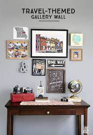 Students will love the monsters look! Travel Themed Gallery Wall Live Laugh Rowe Travel Room Decor Travel Wall Decor Travel Themed Room