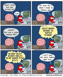 Brain Gets Replaced Awkward Yeti Heart And Brain Comic Heart Vs Brain