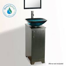 Custom bathroom vanities can be an inexpensive way to remodel your bathroom. 14 Eclife Small Bathroom Vanity Cabinet Vessel Glass Sink W Faucet Drain Combo For Sale Online
