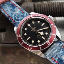 Black And Red Watch Straps Strapcode Panerai Style Watch Band Leather Replacement Bands For Watches Tudor Black Bay Tudor Black Bay Red Handmade Watch Bands