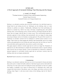 Pdf A Novel Approach Of Automatic Iridology Chart Drawing