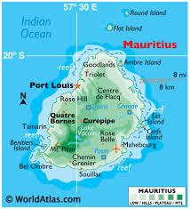 It is 65 km (40 mi) long and 45 km (30 mi) wide. Mauritius Maps Facts World Atlas