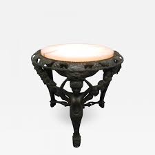 This table is perfect for enhancing your watching experience in the living room, tv room or fan cave or for a way to express your team pride in your bedroom. Cast Bronze Coffee Table With An Illuminating Alabaster Top