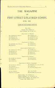 Http Www Fortstreet Nsw Edu Au Wp Content Uploads 2017 09 1929 June Girls Pdf